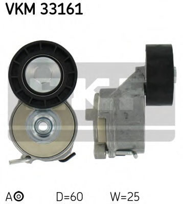 rola intinzator,curea transmisie VKM 33161 SKF - Transmisie - kit accesorii rola intinzator,curea transmisie VKM 33161 SKF - Transmisie - kit accesorii