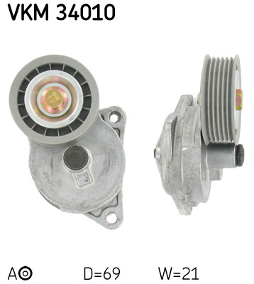 rola intinzator,curea transmisie VKM 34010 SKF - Transmisie - kit accesorii rola intinzator,curea transmisie VKM 34010 SKF - Transmisie - kit accesorii