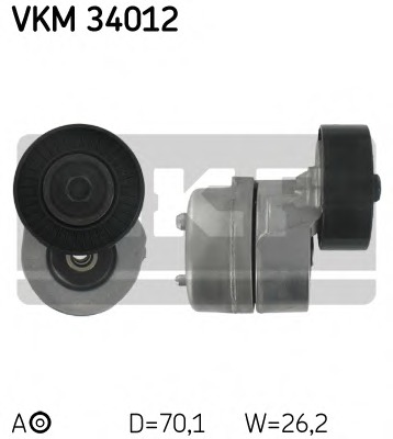 rola intinzator,curea transmisie VKM 34012 SKF - Transmisie - kit accesorii rola intinzator,curea transmisie VKM 34012 SKF - Transmisie - kit accesorii