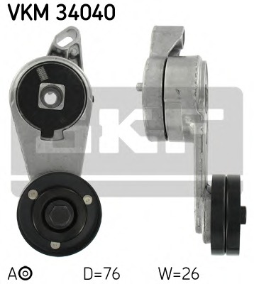rola intinzator,curea transmisie VKM 34040 SKF - Transmisie - kit accesorii rola intinzator,curea transmisie VKM 34040 SKF - Transmisie - kit accesorii