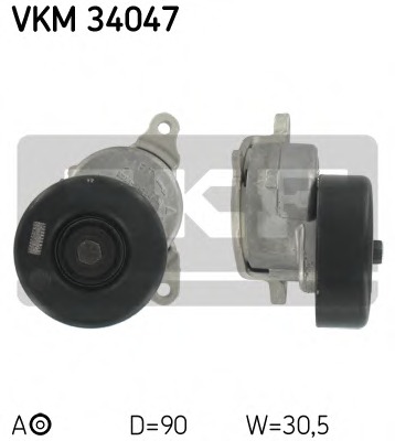 rola intinzator,curea transmisie VKM 34047 SKF - Transmisie - kit accesorii