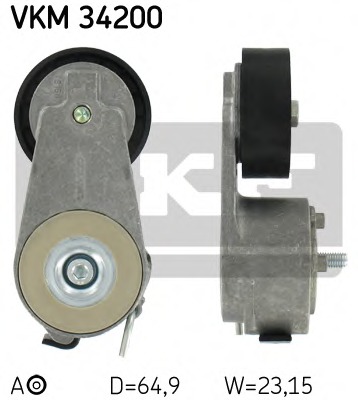 rola intinzator,curea transmisie VKM 34200 SKF - Transmisie - kit accesorii rola intinzator,curea transmisie VKM 34200 SKF - Transmisie - kit accesorii