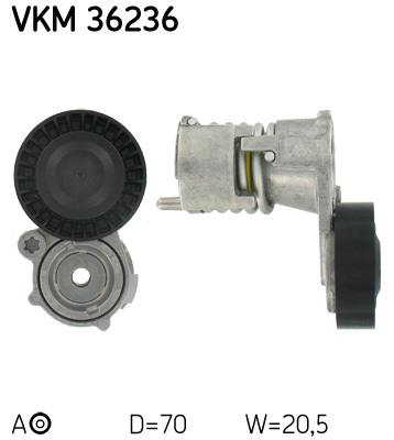 rola intinzator,curea transmisie VKM 36236 SKF - Transmisie - kit accesorii rola intinzator,curea transmisie VKM 36236 SKF - Transmisie - kit accesorii