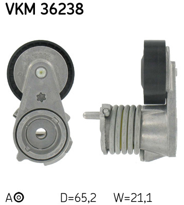 rola intinzator,curea transmisie VKM 36238 SKF - Transmisie - kit accesorii rola intinzator,curea transmisie VKM 36238 SKF - Transmisie - kit accesorii