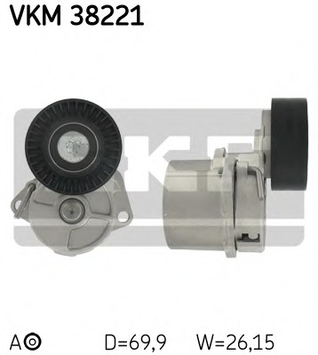 rola intinzator,curea transmisie VKM 38221 SKF - Transmisie - kit accesorii rola intinzator,curea transmisie VKM 38221 SKF - Transmisie - kit accesorii