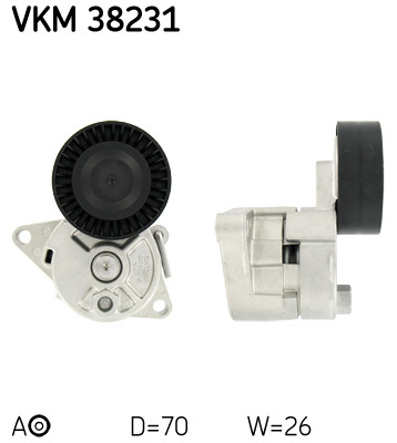 rola intinzator,curea transmisie VKM 38231 SKF - Transmisie - kit accesorii rola intinzator,curea transmisie VKM 38231 SKF - Transmisie - kit accesorii