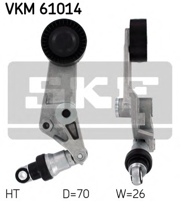 rola intinzator,curea transmisie VKM 61014 SKF - Transmisie - kit accesorii