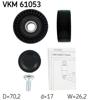 Rola ghidare/conducere, curea transmisie VKM 61053 SKF - Transmisie - kit accesorii Rola ghidare/conducere, curea transmisie VKM 61053 SKF - Transmisie - kit accesorii