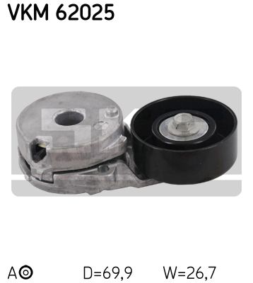 rola intinzator,curea transmisie VKM 62025 SKF - Transmisie - kit accesorii rola intinzator,curea transmisie VKM 62025 SKF - Transmisie - kit accesorii