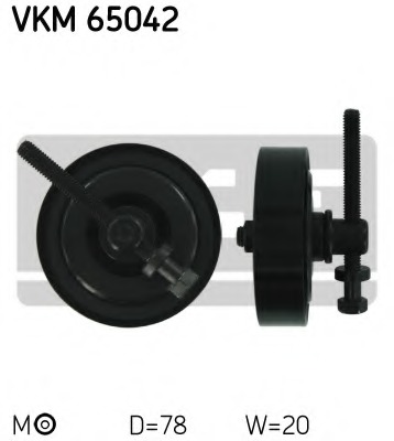 rola intinzator,curea transmisie VKM 65042 SKF - Transmisie - kit accesorii rola intinzator,curea transmisie VKM 65042 SKF - Transmisie - kit accesorii