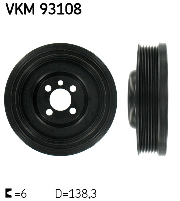 Fulie curea, arbore cotit VKM 93108 SKF - Fulie curea Fulie curea, arbore cotit VKM 93108 SKF - Fulie curea
