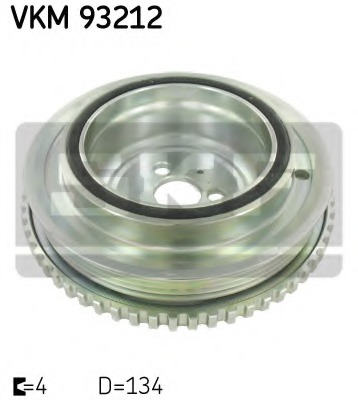 Fulie curea, arbore cotit VKM 93212 SKF - Fulie curea