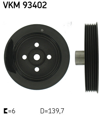 Fulie curea, arbore cotit VKM 93402 SKF - Fulie curea Fulie curea, arbore cotit VKM 93402 SKF - Fulie curea