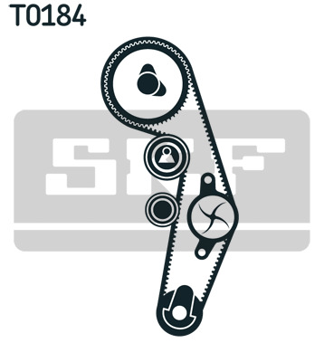 Set curea de distributie VKMA 01142 SKF - Kit distributie / curea distributie