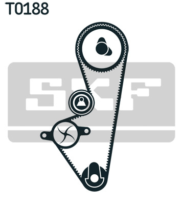 Set curea de distributie VKMA 03253 SKF - Kit distributie / curea distributie