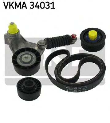 Set curea transmisie cu caneluri VKMA 34031 SKF - Transmisie - kit accesorii Set curea transmisie cu caneluri VKMA 34031 SKF - Transmisie - kit accesorii