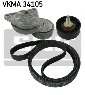 Set curea transmisie cu caneluri VKMA 34105 SKF - Transmisie - kit accesorii Set curea transmisie cu caneluri VKMA 34105 SKF - Transmisie - kit accesorii