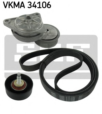 Set curea transmisie cu caneluri VKMA 34106 SKF - Transmisie - kit accesorii Set curea transmisie cu caneluri VKMA 34106 SKF - Transmisie - kit accesorii