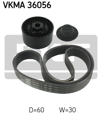 Set curea transmisie cu caneluri VKMA 36056 SKF - Transmisie - kit accesorii Set curea transmisie cu caneluri VKMA 36056 SKF - Transmisie - kit accesorii
