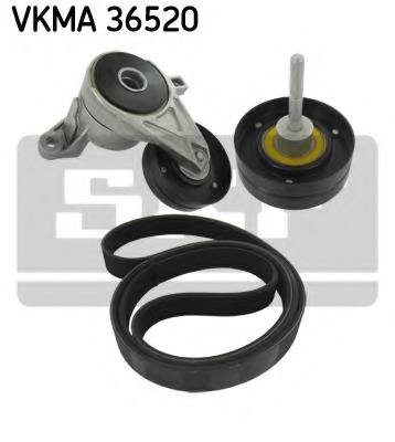 Set curea transmisie cu caneluri VKMA 36520 SKF - Transmisie - kit accesorii