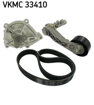 Pompa apa + Set curea transmisie cu caneluri VKMC 33410 SKF - Pompa apa/ garnitura Pompa apa + Set curea transmisie cu caneluri VKMC 33410 SKF - Pompa apa/ garnitura
