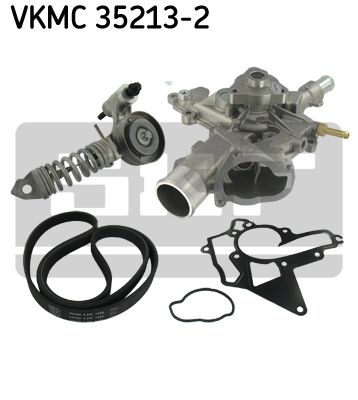Pompa apa + Set curea transmisie cu caneluri VKMC 35213-2 SKF - Set curea transmisie cu caneluri Pompa apa + Set curea transmisie cu caneluri VKMC 35213-2 SKF - Set curea transmisie cu caneluri