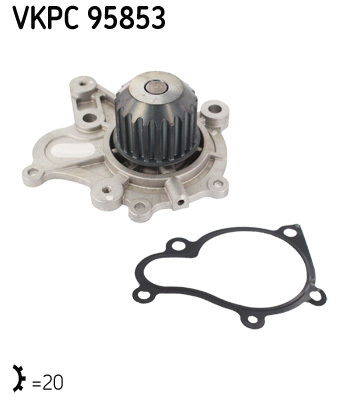 pompa apa VKPC 95853 SKF - Pompa apa/ garnitura pompa apa VKPC 95853 SKF - Pompa apa/ garnitura