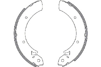 Set saboti frana 30289 SPIDANN - Material frictiune sabot frana/ sabot frana