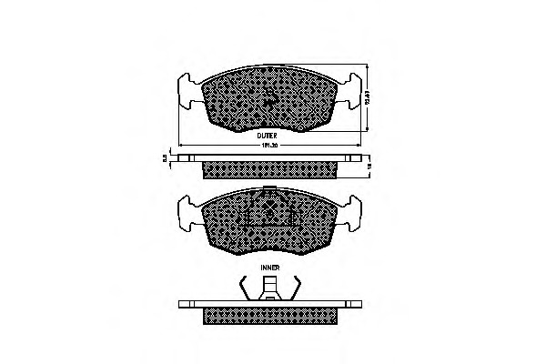 set placute frana,frana disc 31254 SPIDANN set placute frana,frana disc 31254 SPIDANN