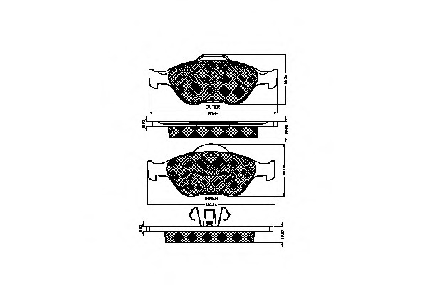 set placute frana,frana disc 32721 SPIDANN - Set placute frana set placute frana,frana disc 32721 SPIDANN - Set placute frana