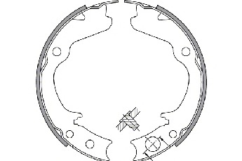 Set saboti frana, frana de mana 33545 SPIDANN - Frana tambur Set saboti frana, frana de mana 33545 SPIDANN - Frana tambur
