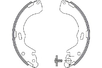 Set saboti frana 33683 SPIDANN - Material frictiune sabot frana/ sabot frana
