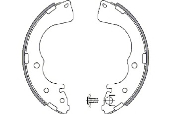 Set saboti frana 33941 SPIDANN - Material frictiune sabot frana/ sabot frana