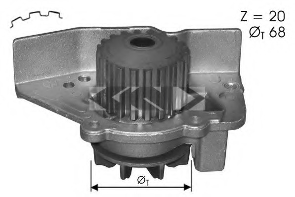 pompa apa 60599 SPIDANN - Pompa apa/ garnitura