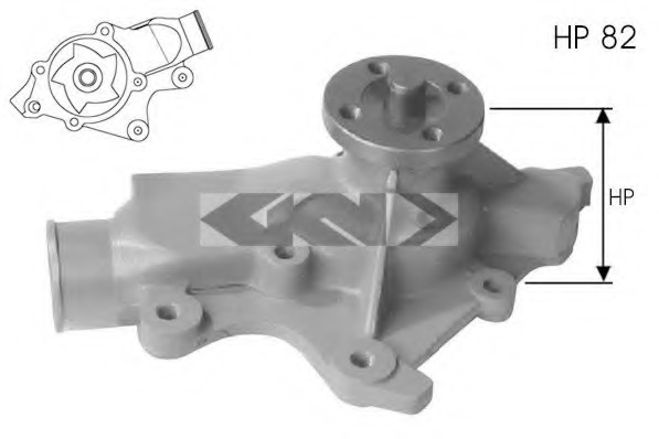 pompa apa 91569 SPIDANN - Pompa apa/ garnitura