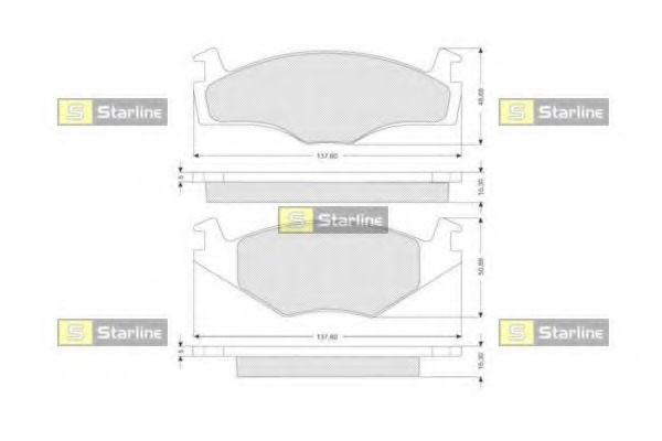 set placute frana,frana disc BD S067 STARLINE - Set placute frana set placute frana,frana disc BD S067 STARLINE - Set placute frana