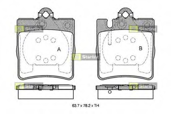 set placute frana,frana disc BD S295 STARLINE - Set placute frana set placute frana,frana disc BD S295 STARLINE - Set placute frana