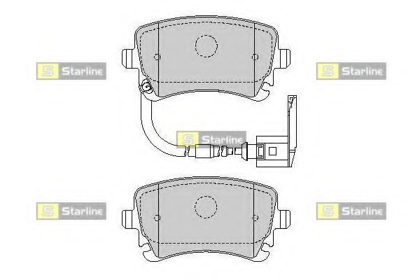 set placute frana,frana disc BD S355 STARLINE - Frana disc set placute frana,frana disc BD S355 STARLINE - Frana disc