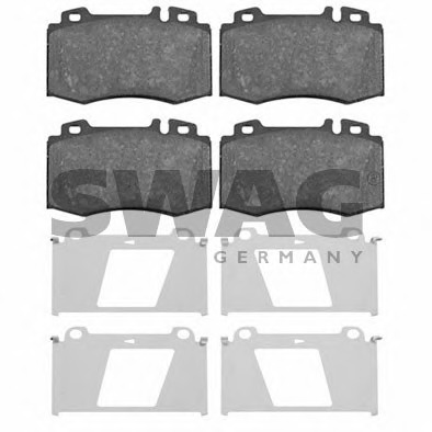 set placute frana,frana disc 10 91 6454 SWAG - Set placute frana set placute frana,frana disc 10 91 6454 SWAG - Set placute frana