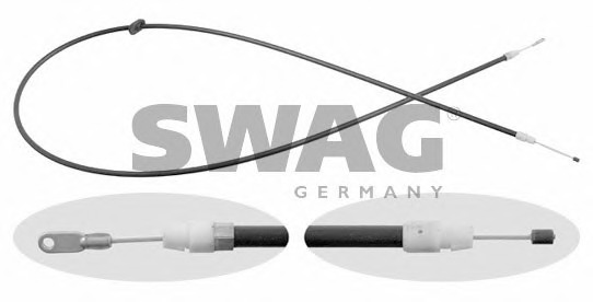 Cablu, frana de parcare 10 91 8122 SWAG - Maneta/ cablu Cablu, frana de parcare 10 91 8122 SWAG - Maneta/ cablu