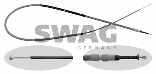 Cablu, frana de parcare 20 93 1147 SWAG - Maneta/ cablu Cablu, frana de parcare 20 93 1147 SWAG - Maneta/ cablu