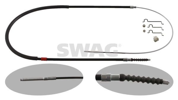 Cablu, frana de parcare 20 93 6673 SWAG - Maneta/ cablu Cablu, frana de parcare 20 93 6673 SWAG - Maneta/ cablu