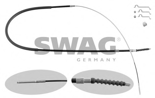 Cablu, frana de parcare 20 93 6674 SWAG - Maneta/ cablu Cablu, frana de parcare 20 93 6674 SWAG - Maneta/ cablu