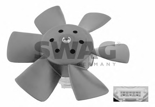 Ventilator, radiator 30 90 6990 SWAG - Gmv (electroventilator )