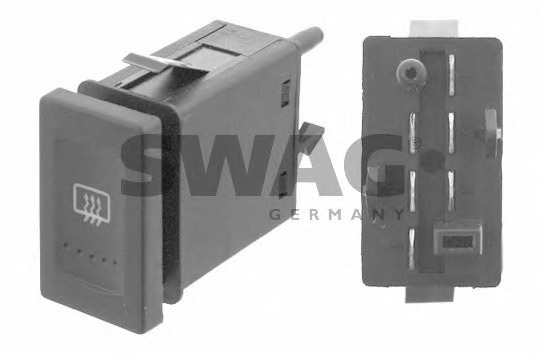 Comutator, incalzire luneta 30 92 4741 SWAG - Motor / releu