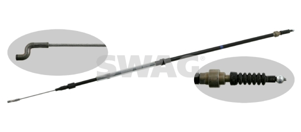 Cablu, frana de parcare 30 92 7161 SWAG - Maneta/ cablu Cablu, frana de parcare 30 92 7161 SWAG - Maneta/ cablu