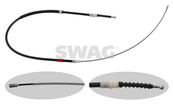Cablu, frana de parcare 30 93 0766 SWAG - Maneta/ cablu Cablu, frana de parcare 30 93 0766 SWAG - Maneta/ cablu