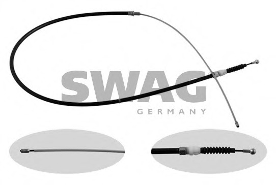 Cablu, frana de parcare 30 93 6349 SWAG - Maneta/ cablu Cablu, frana de parcare 30 93 6349 SWAG - Maneta/ cablu