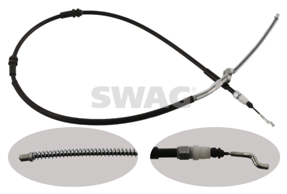 Cablu, frana de parcare 30 93 6712 SWAG - Maneta/ cablu Cablu, frana de parcare 30 93 6712 SWAG - Maneta/ cablu