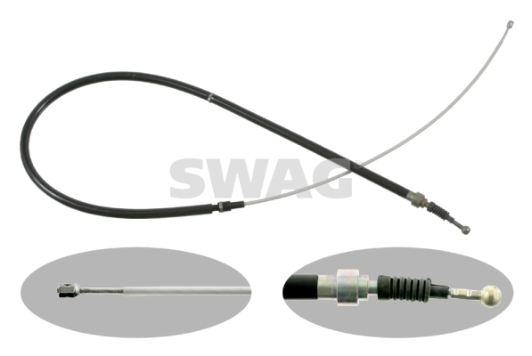 Cablu, frana de parcare 32 92 2884 SWAG - Maneta/ cablu Cablu, frana de parcare 32 92 2884 SWAG - Maneta/ cablu